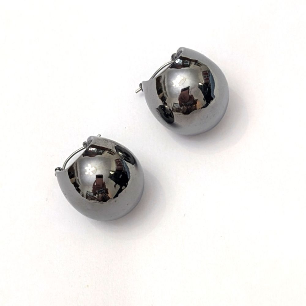 Rachel Comey Silver Hoop Earrings